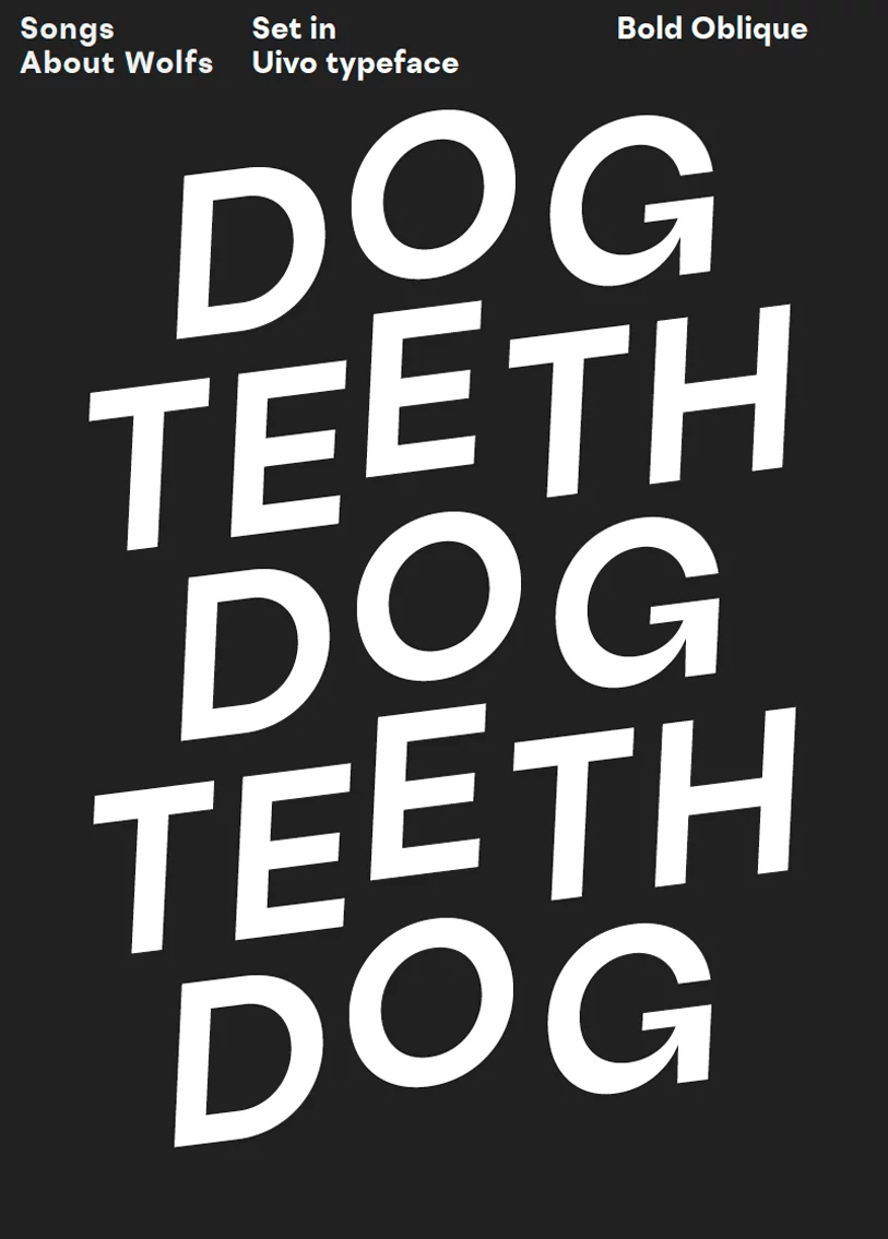 Uivo Poster 4 - Uivo Typeface uivo typeface poster