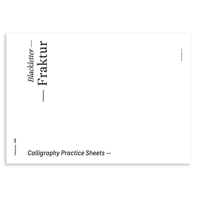 400+ Pages Fraktur Calligraphy Practice Sheets | 0.Itemzero