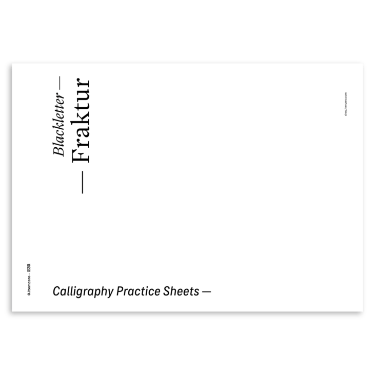 CPS Fraktur img 03 - Fraktur Calligraphy practice sheets - Shop → 0. itemzero