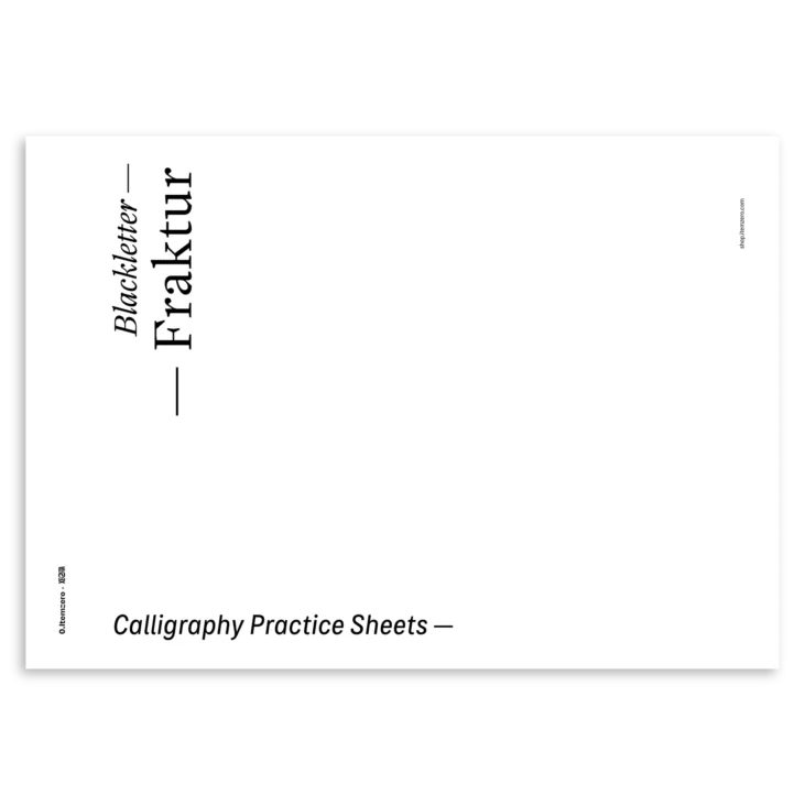 CPS Fraktur img 03 - Fraktur Calligraphy practice sheets - Shop → 0. itemzero
