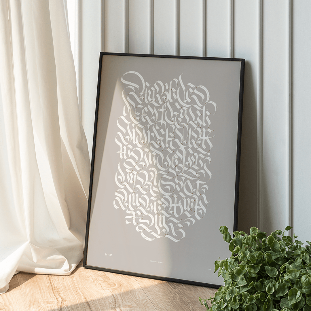 fraktur alphabet4 - Poster — Fraktur Alphabet - Shop → 0. itemzero