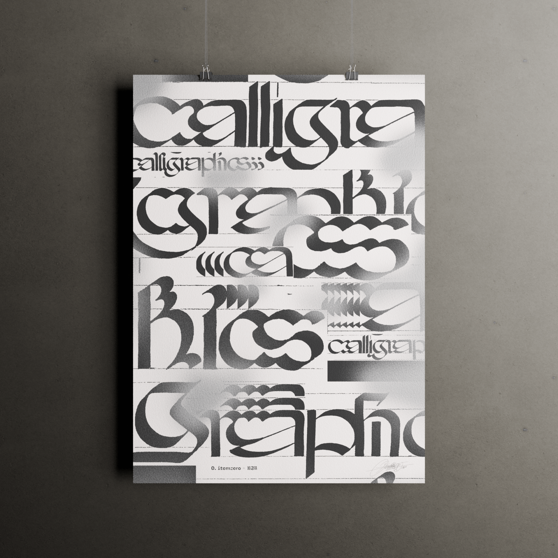 poster 022 - Poster — Rotunda Calligraphics - Shop → 0. itemzero
