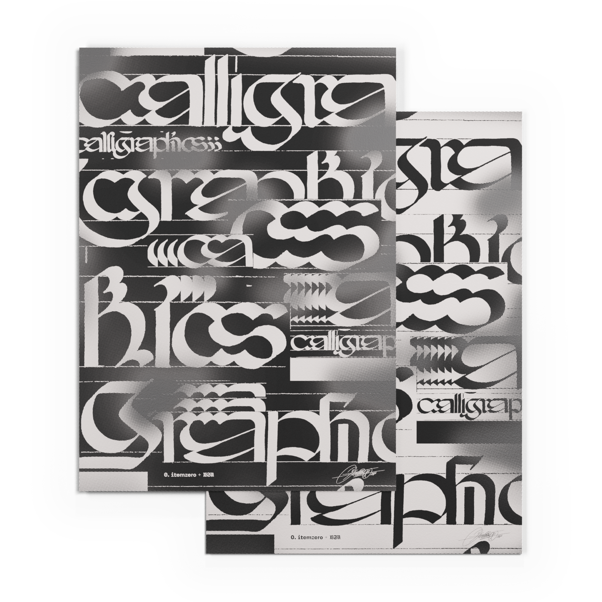 posters transparent - Rotunda Calligraphy practice sheets - Shop → 0. itemzero