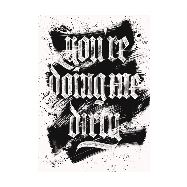 poster Dirty - Poster — Textura - You're doing me dirty - Shop → 0. itemzero