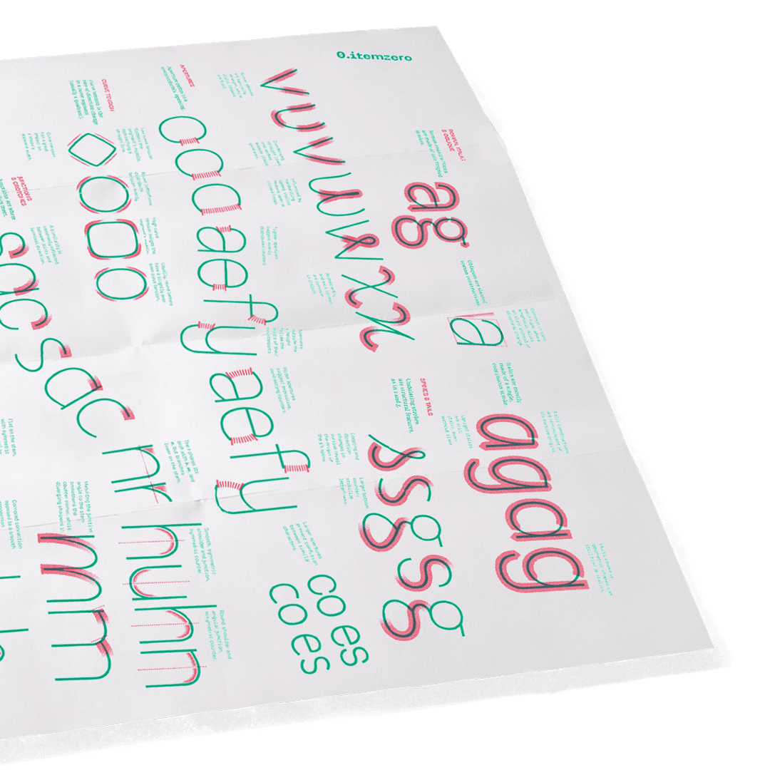 Poster letterforms structure D03 - Poster - Letterform Structure - Shop → 0. itemzero